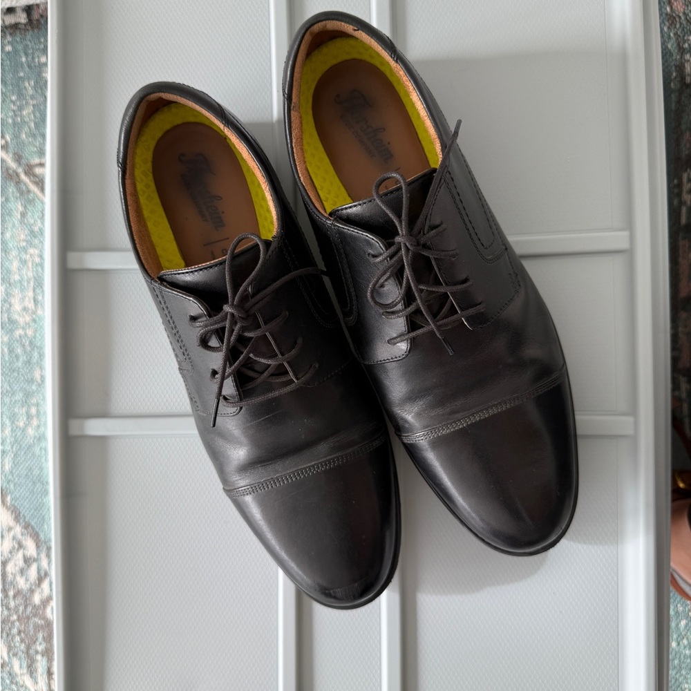 Florsheim Black Leather Oxford Shoes